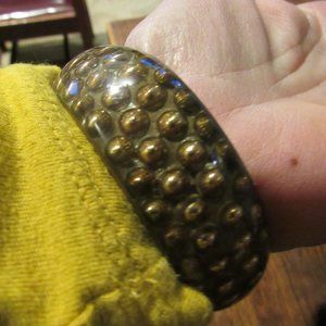 Vintage Brass 3D Bangle
